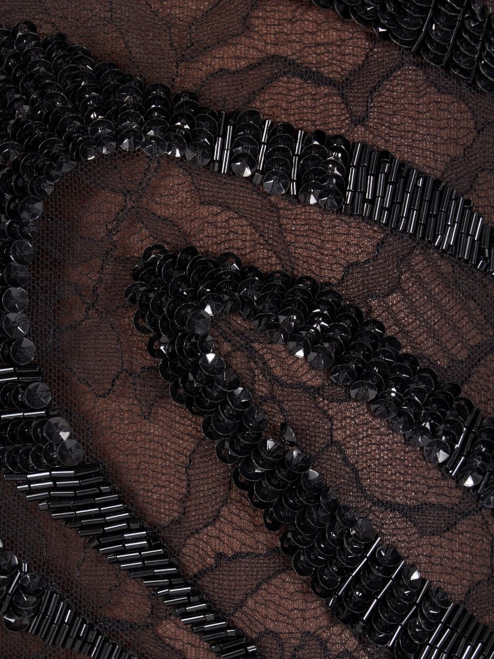 sheer tiger-print evening dress - 7