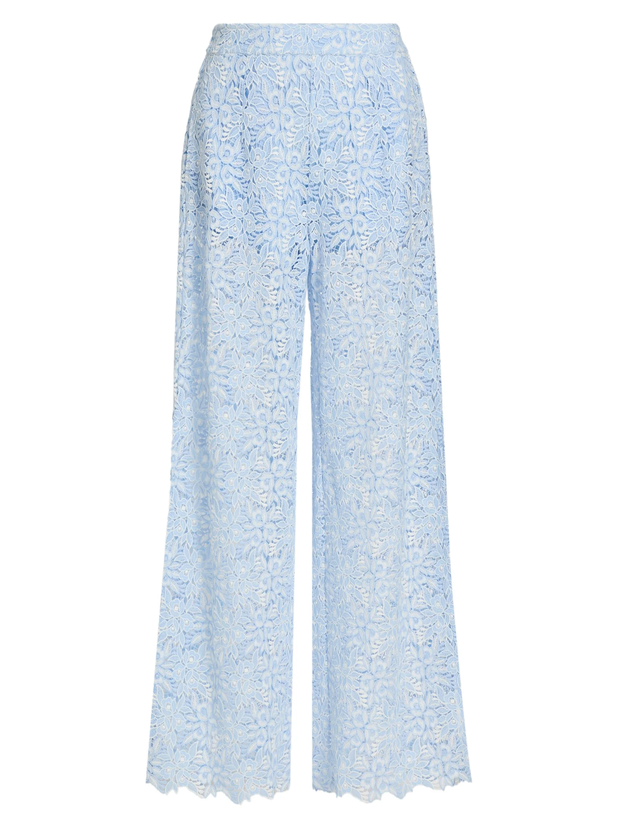 Women's Fifi Lace Pants - Light Blue White - 1