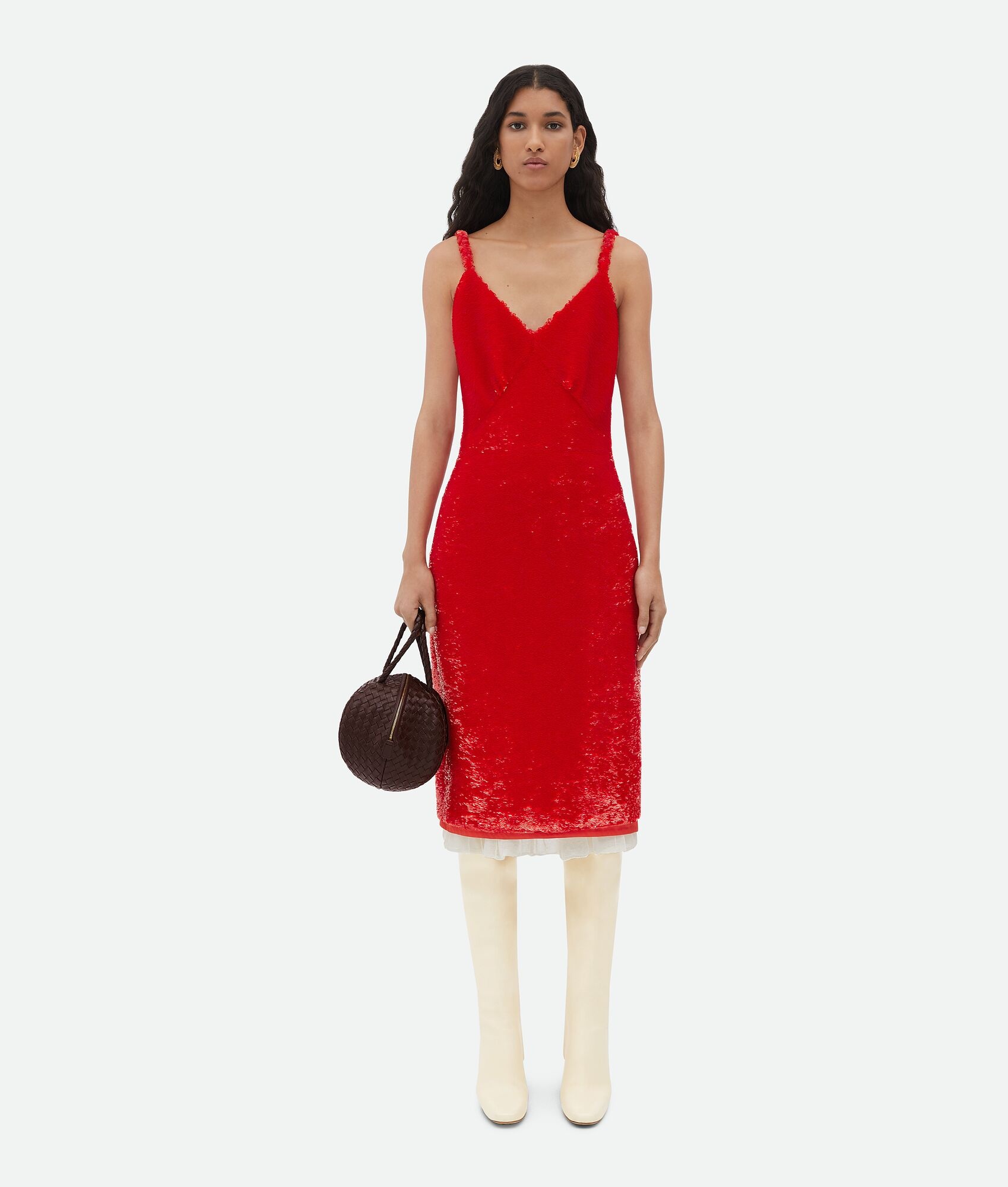 Sequin Embroidered Midi Dress - 5