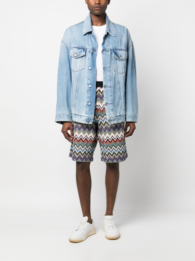 Missoni zigzag-woven Bermuda shorts outlook