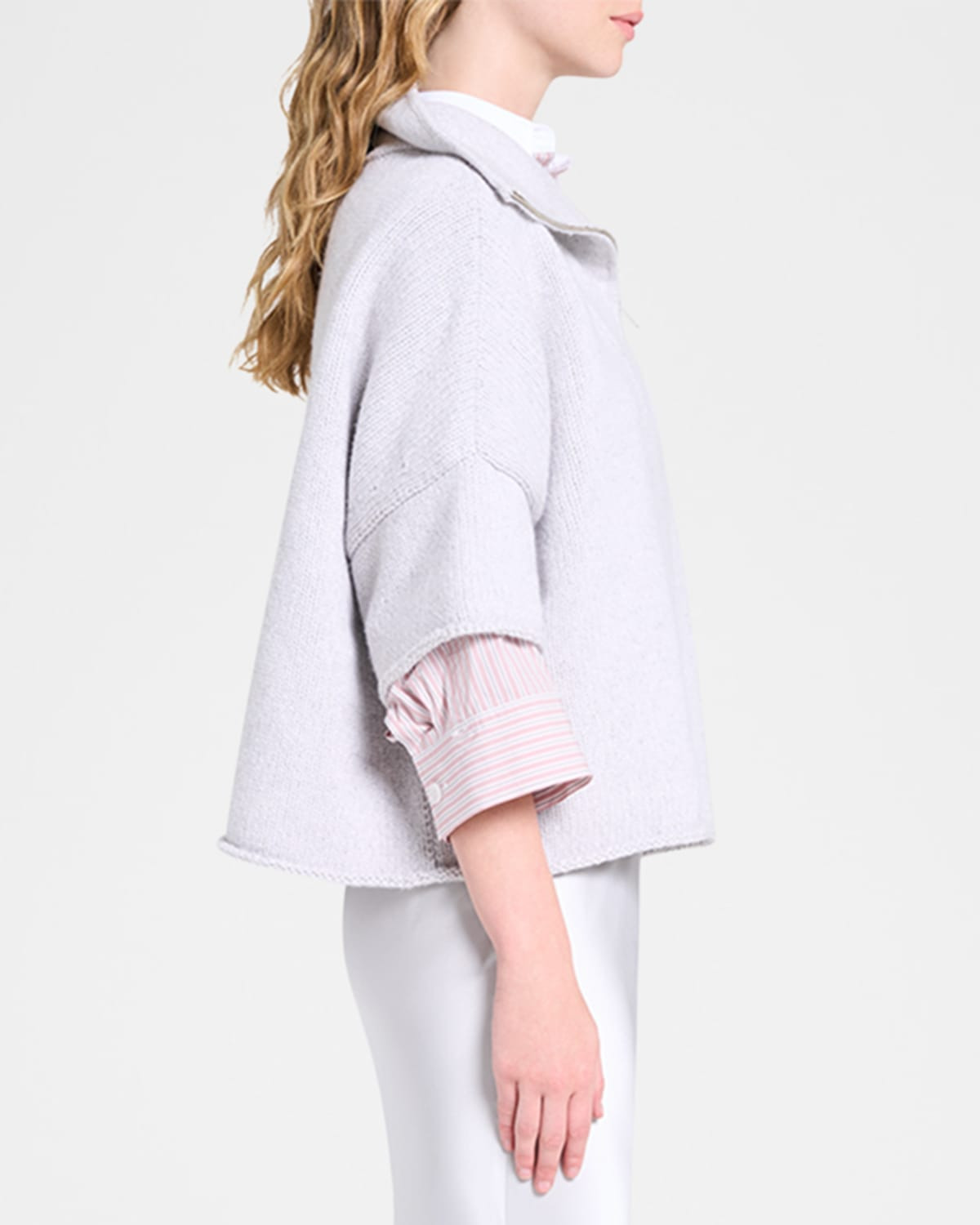 In The Morning Cashmere Quarter-Zip Sweater - 5