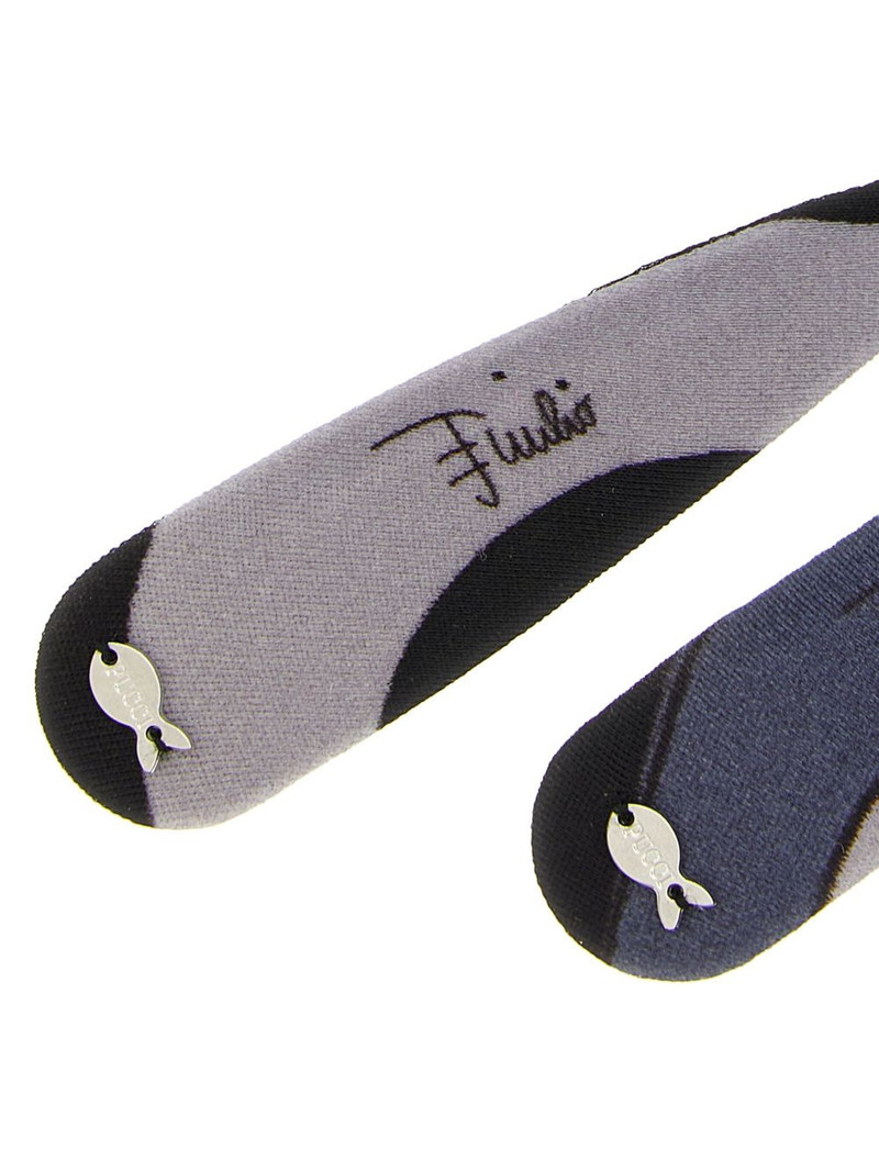 logo-print hair clips 3