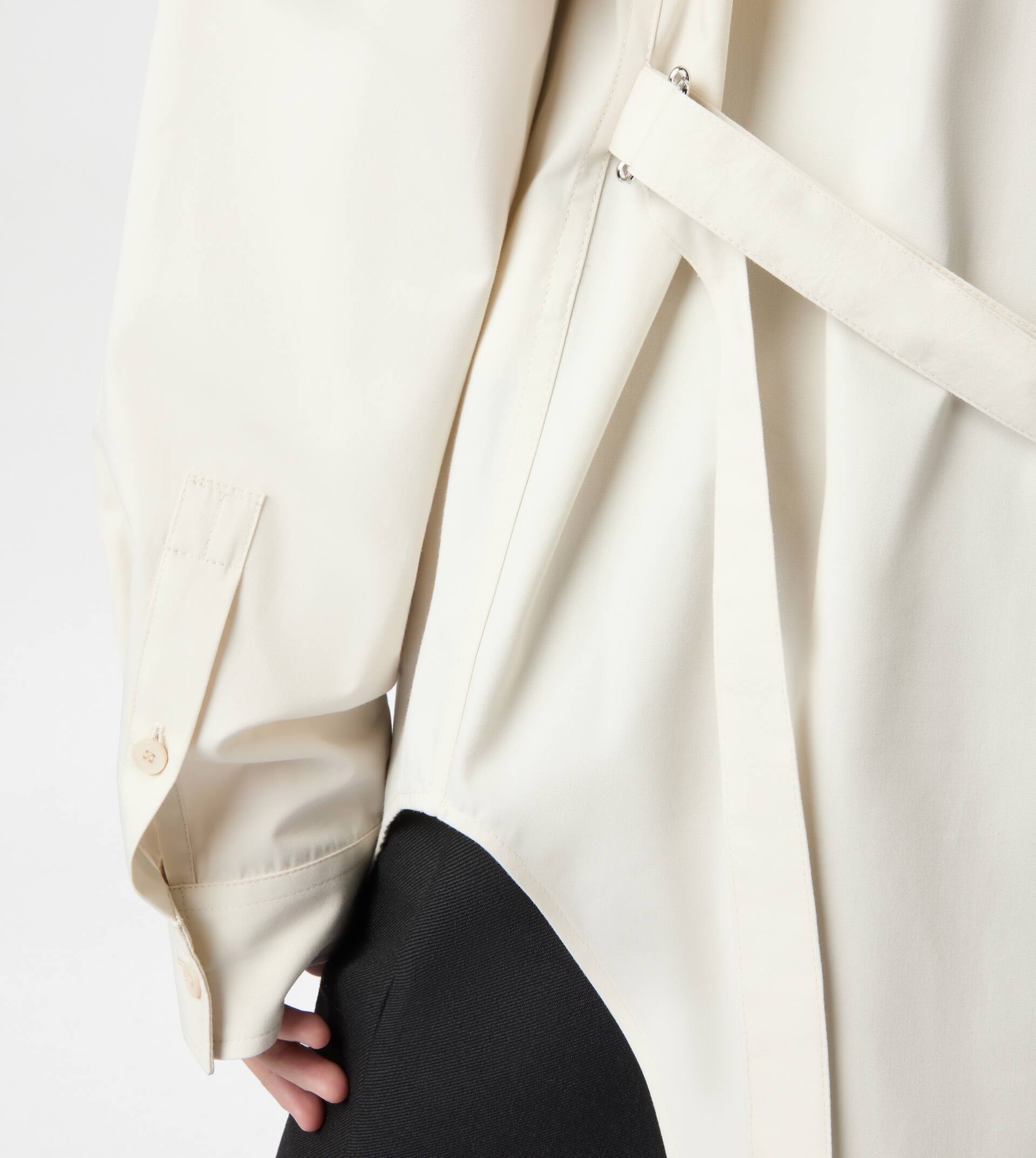 SHIRT IN POPLIN - WHITE - 4