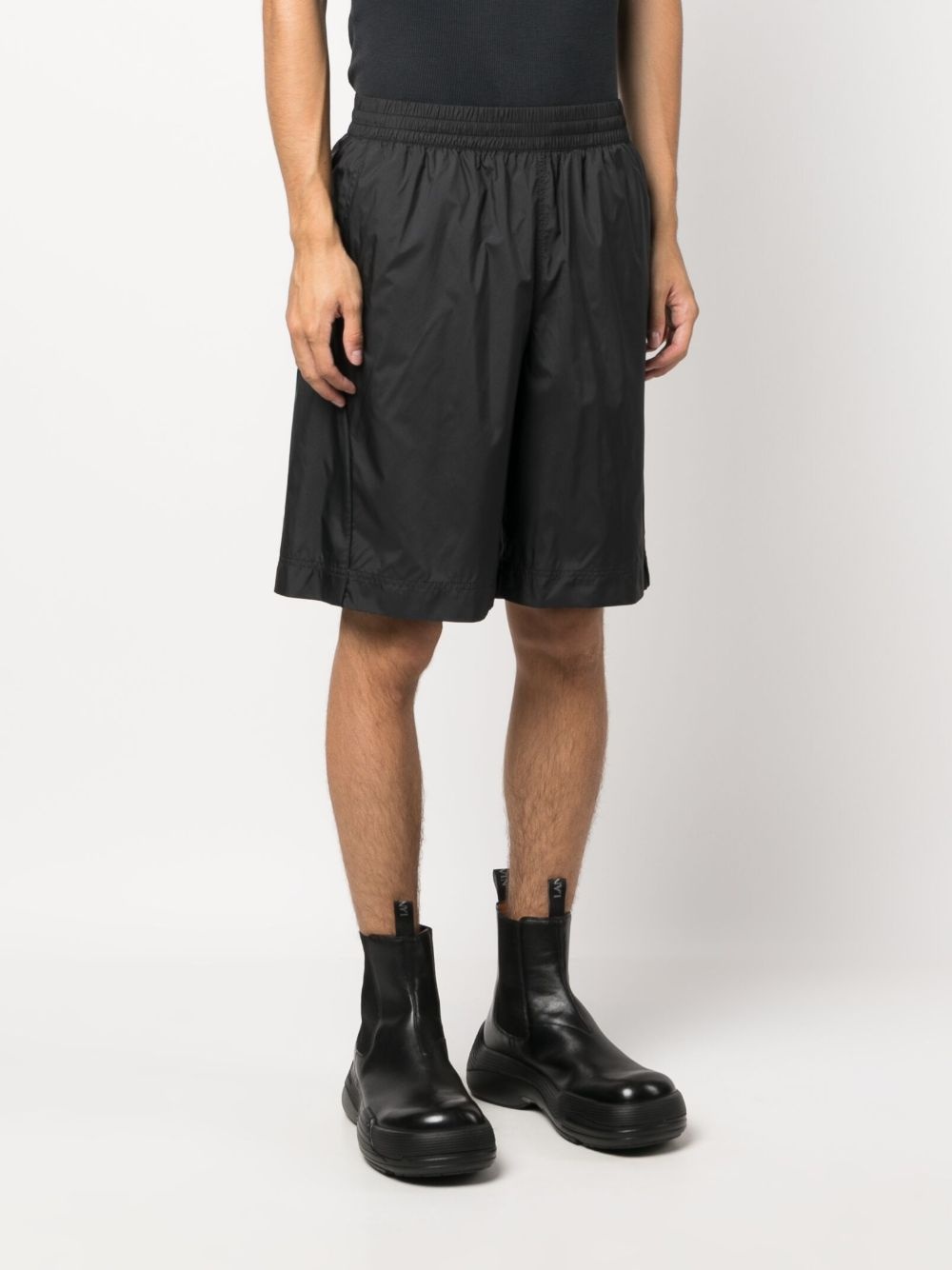 straight-leg track shorts - 3