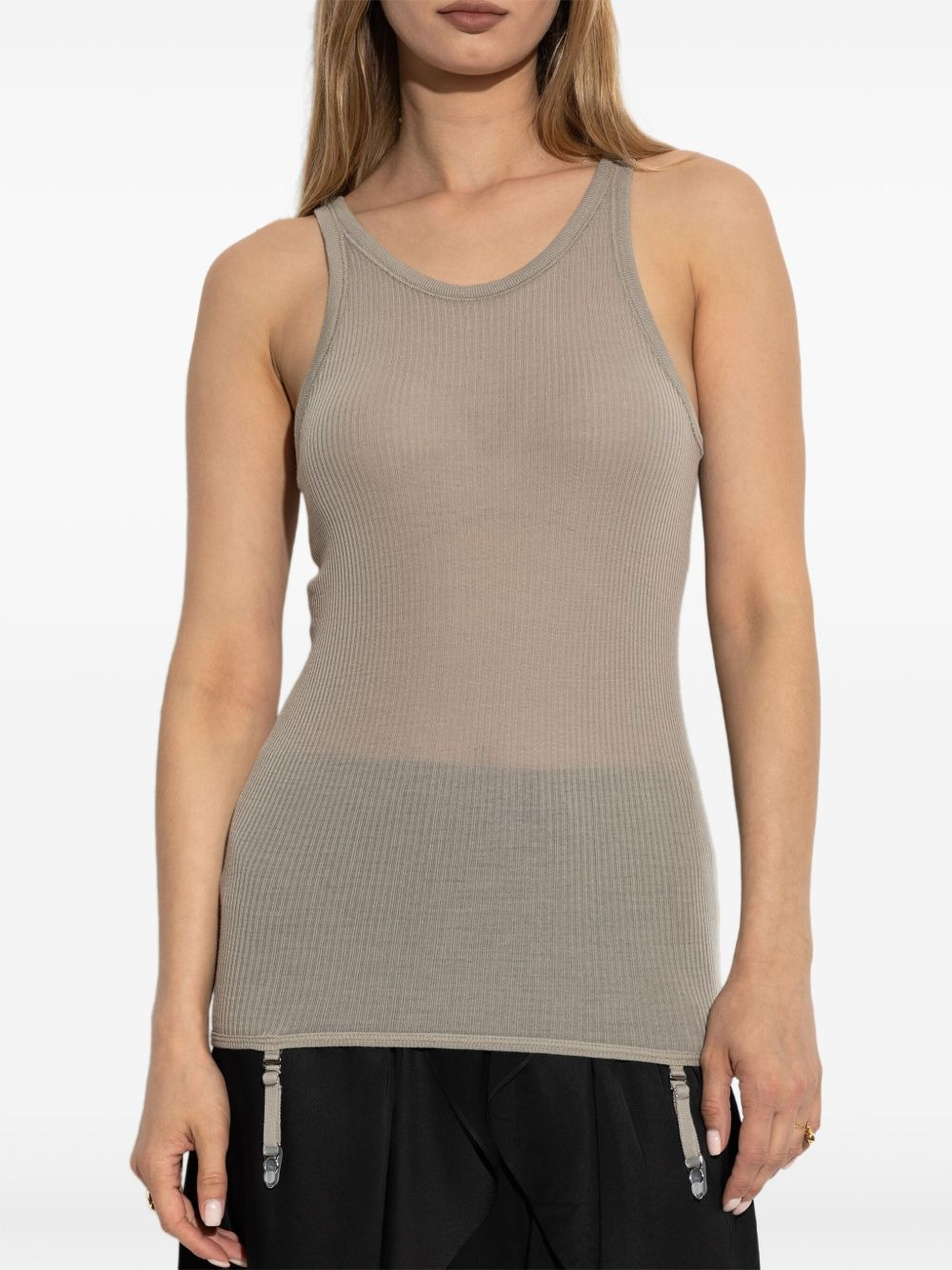 ribbed suspender top - 3
