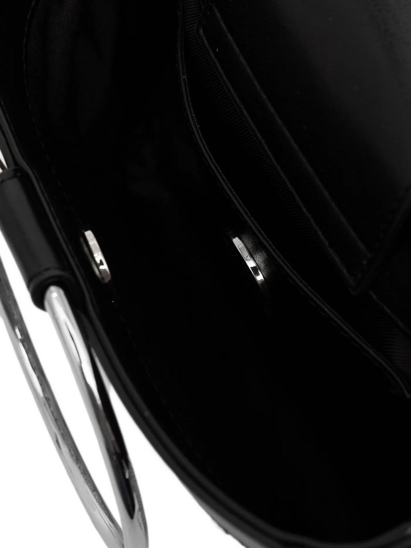 rhinestone ring-handle tote bag 5