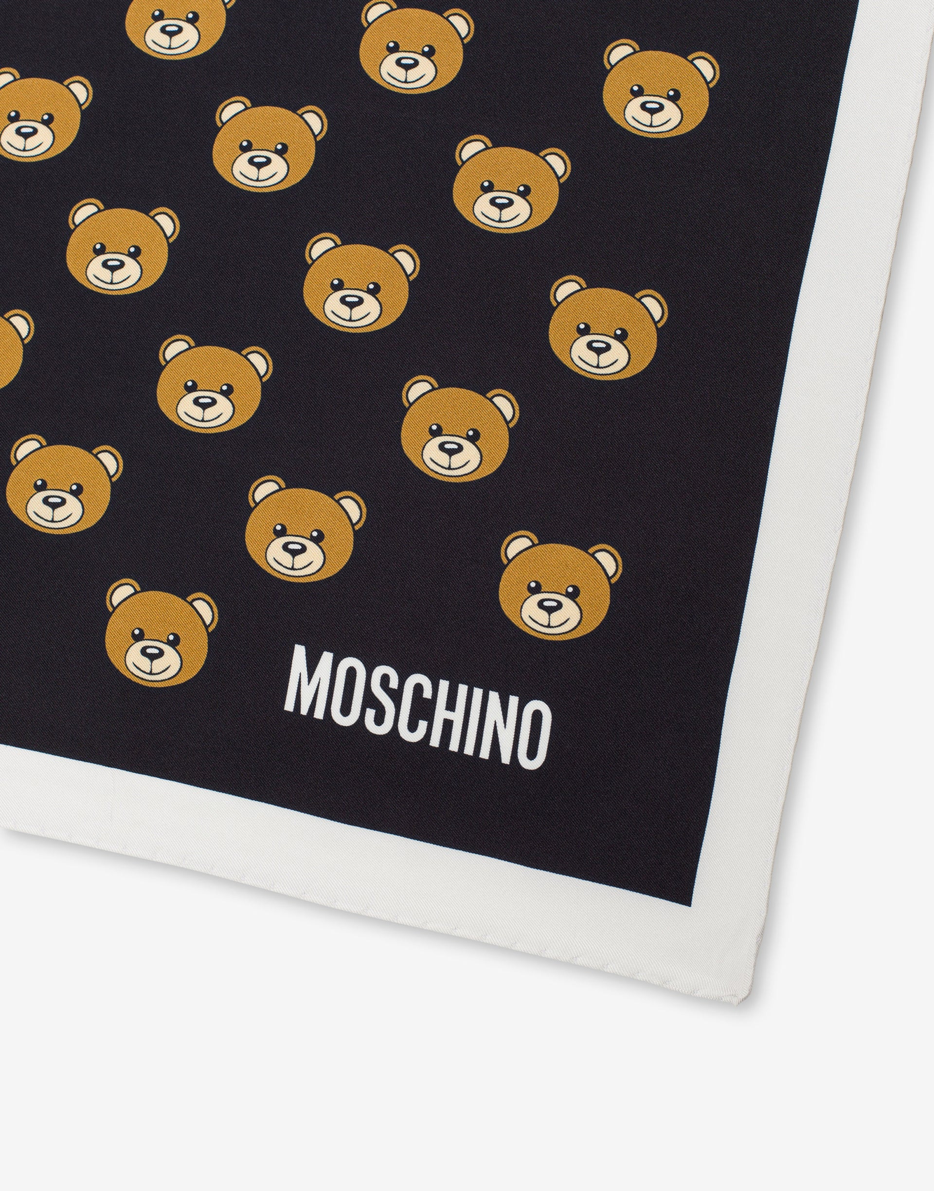 ALL-OVER TEDDY BEAR SILK SCARF - 2