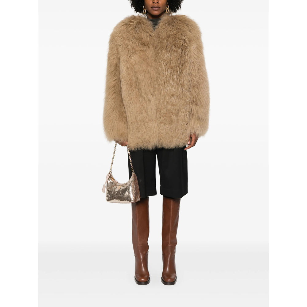 Prada Brown Jackets - Faux Fur & Shearling Jackets Women - 2