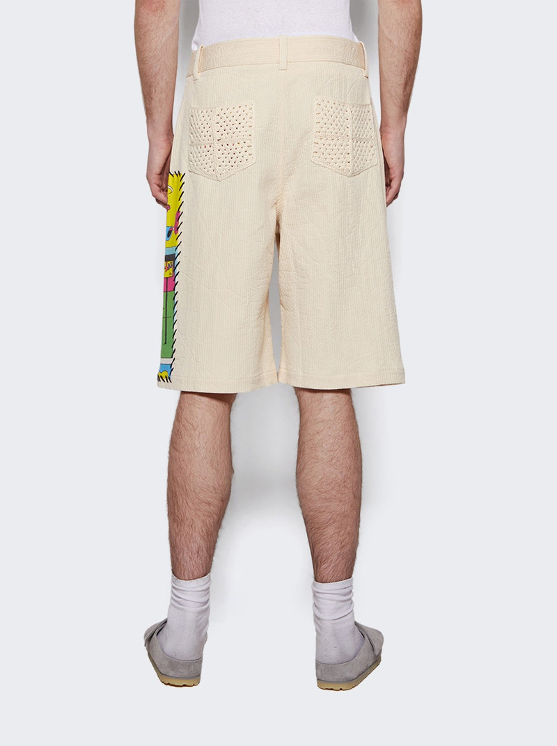Ripple Pleat Virot Short Ivory 5