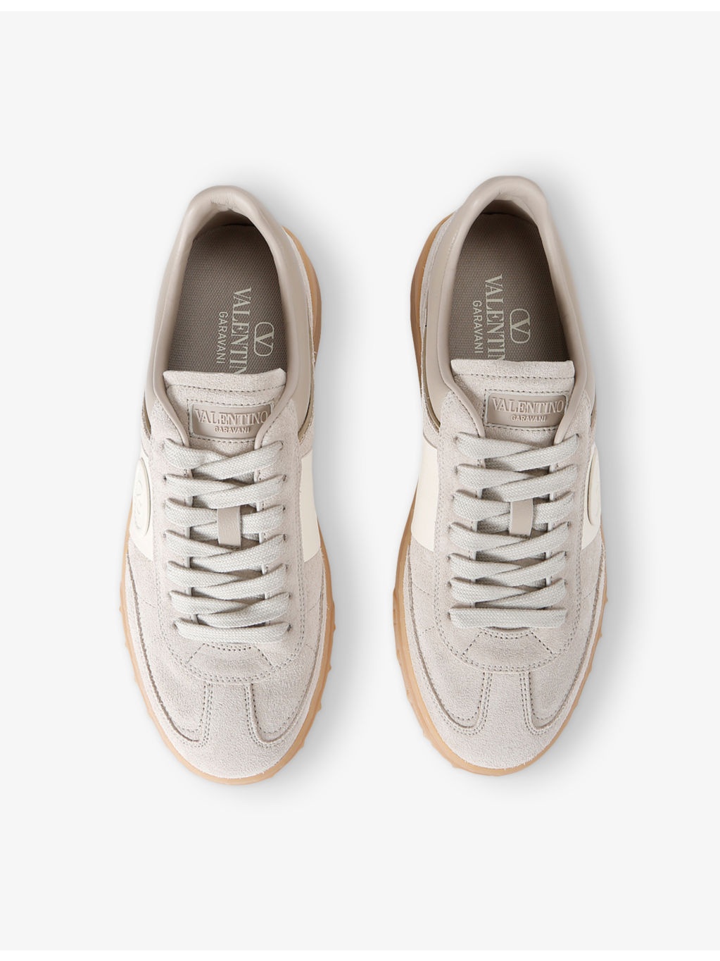 Upvillage Branded Leather Low-Top Trainers - 2