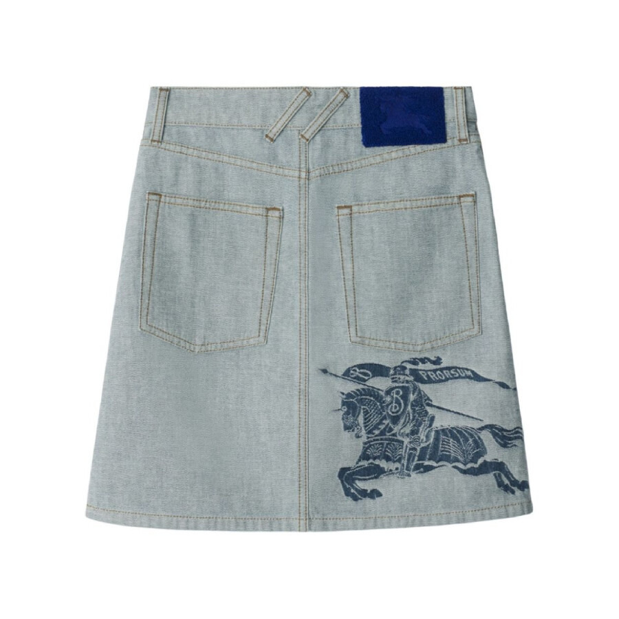 Burberry EKD Jacquard Denim Skirt - 6