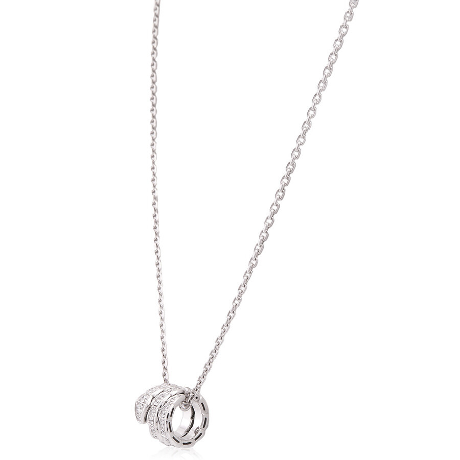 Bvlgari 18 Kt White Gold Serpenti Viper Necklace - 2
