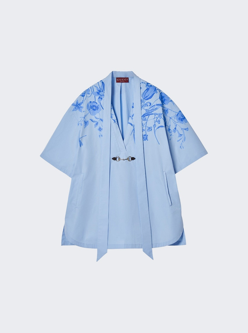 Cotton Poplin Dress Baby Blue 1