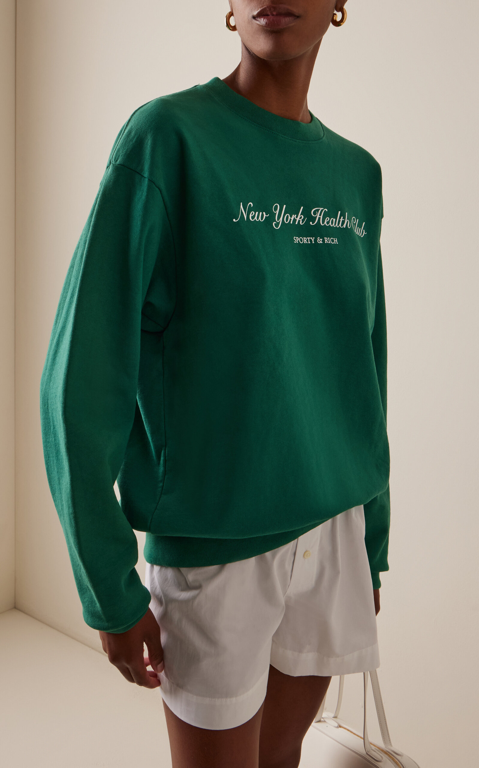 NY Tennis Club Cotton Sweatshirt green - 3