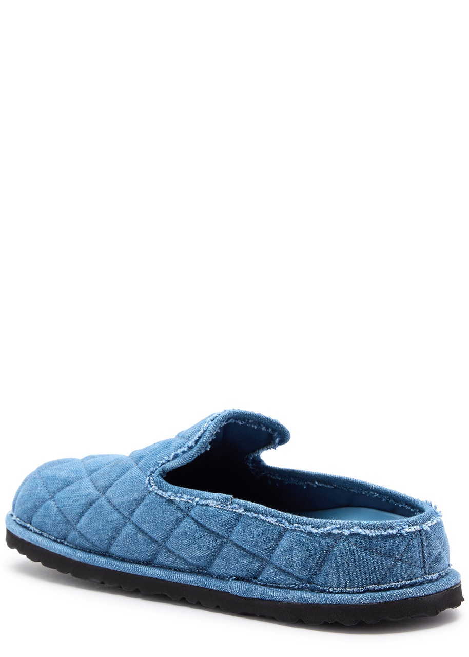 Birkenstock 1774 1774 Eliscu Quilted Denim Sliders - 2