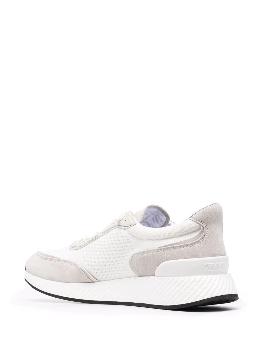 panelled mesh low-top sneakers - 3