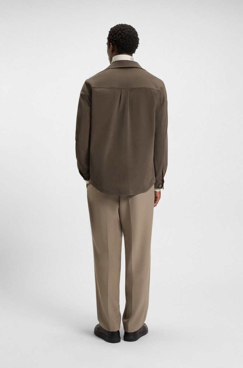 RELAXED-FIT OVERSHIRT IN MERCERIZED STRETCH COTTON 4