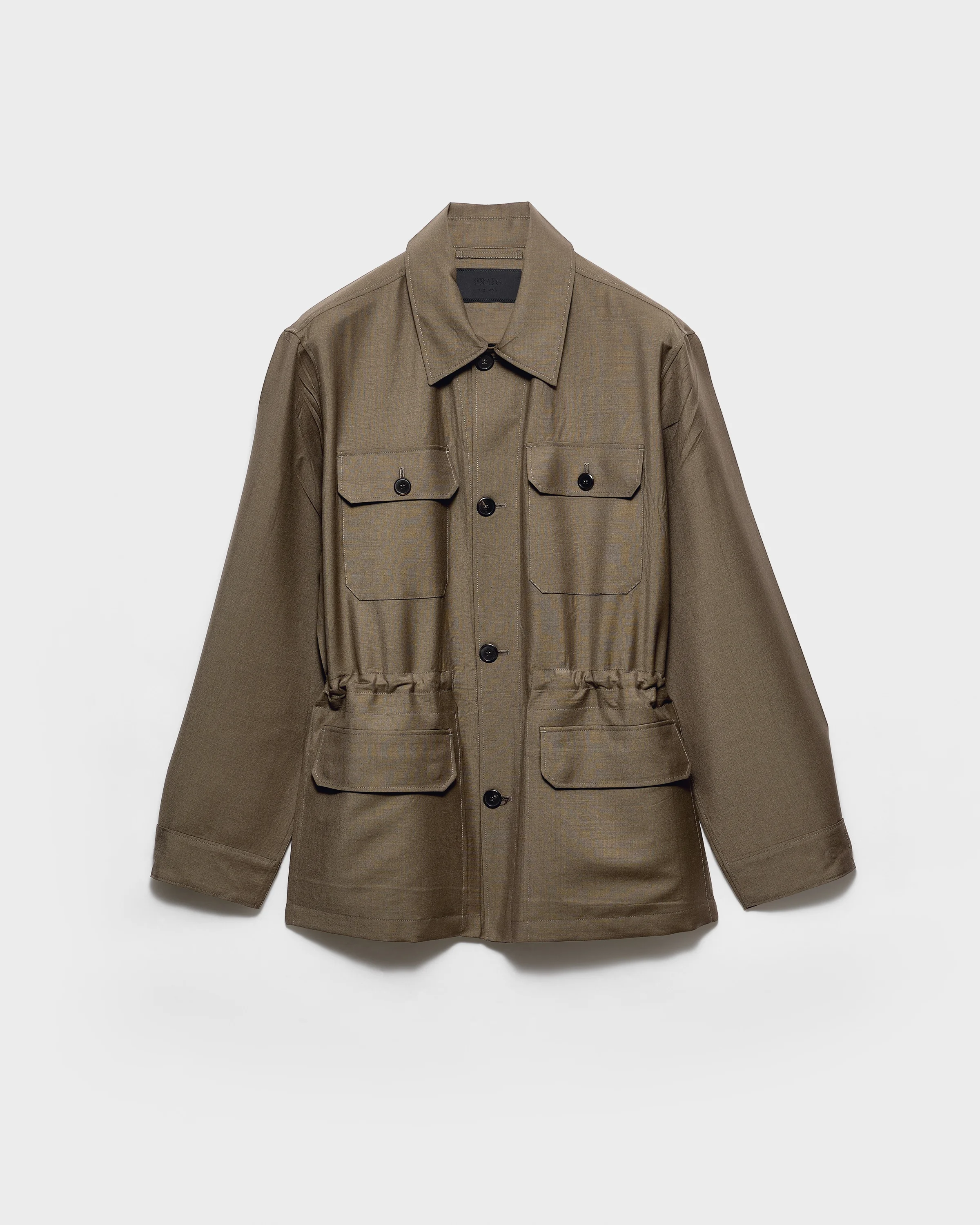 Mohair and wool safari jacket - 1