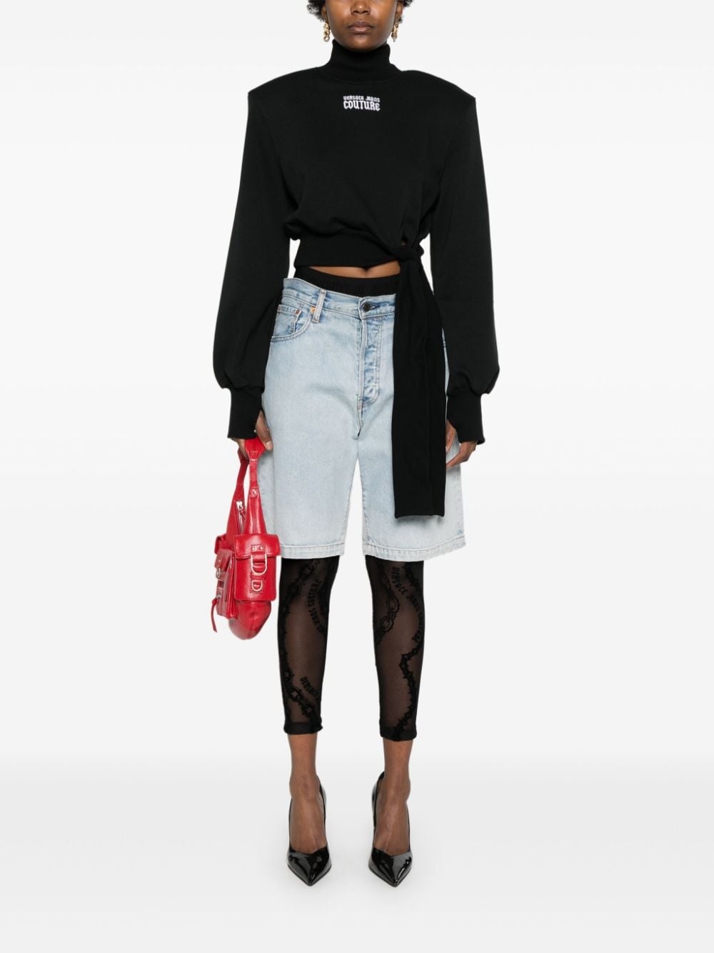 embroidered-logo cotton sweatshirt - 2
