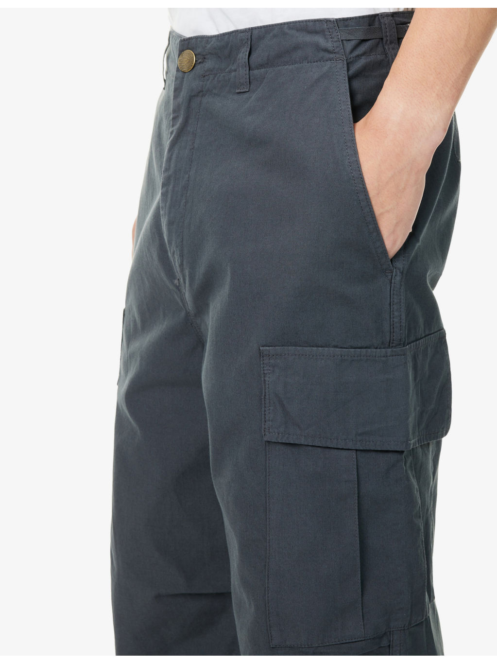 Ripstop Straight-Leg Cotton Cargo Trousers - 5