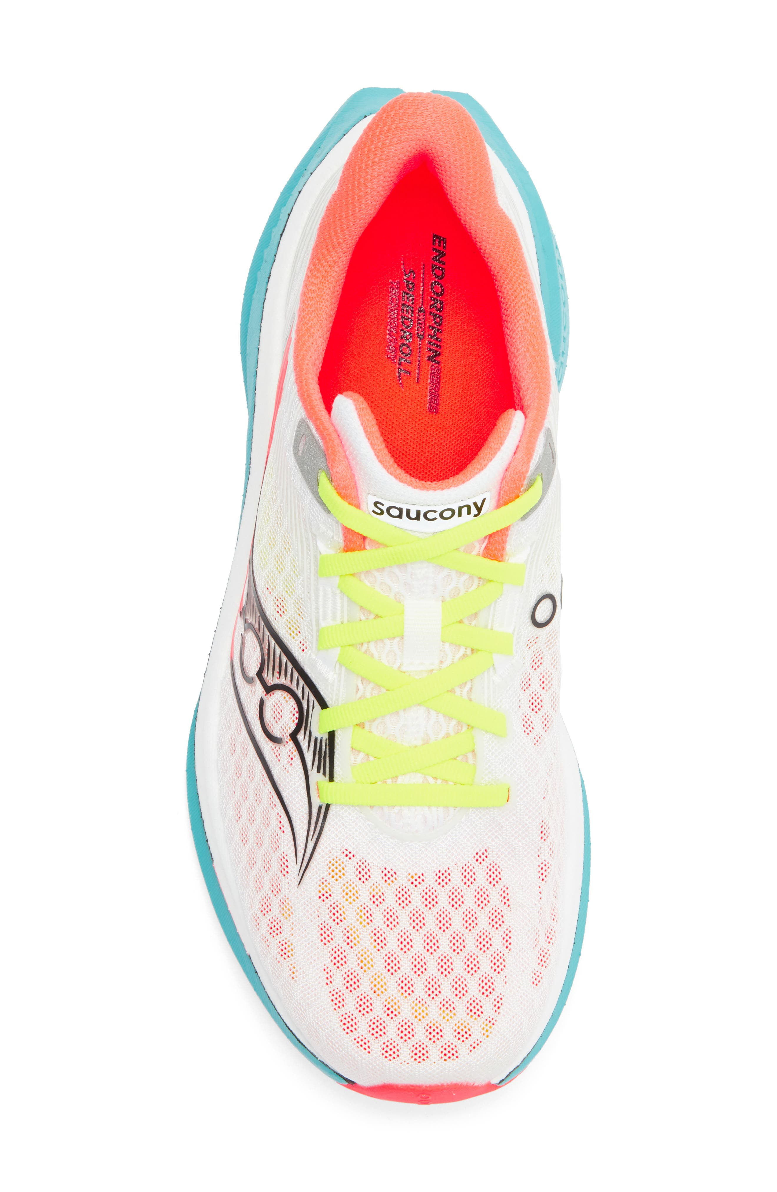Saucony Endorphin Speed 5 Running Shoe in White/Muta at Nordstrom - 5