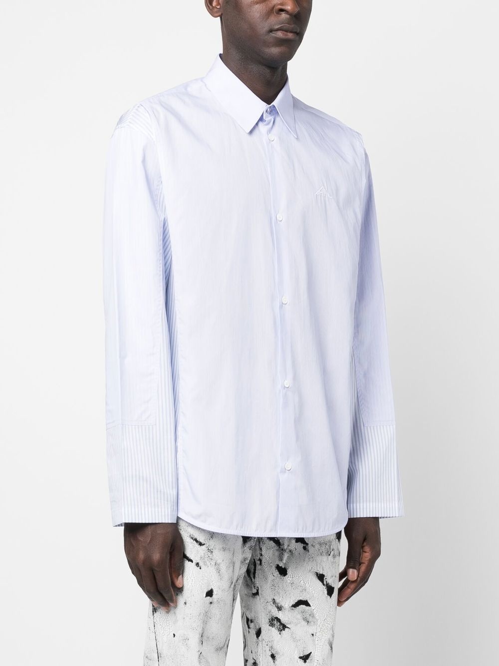 classic-collar cotton shirt - 3