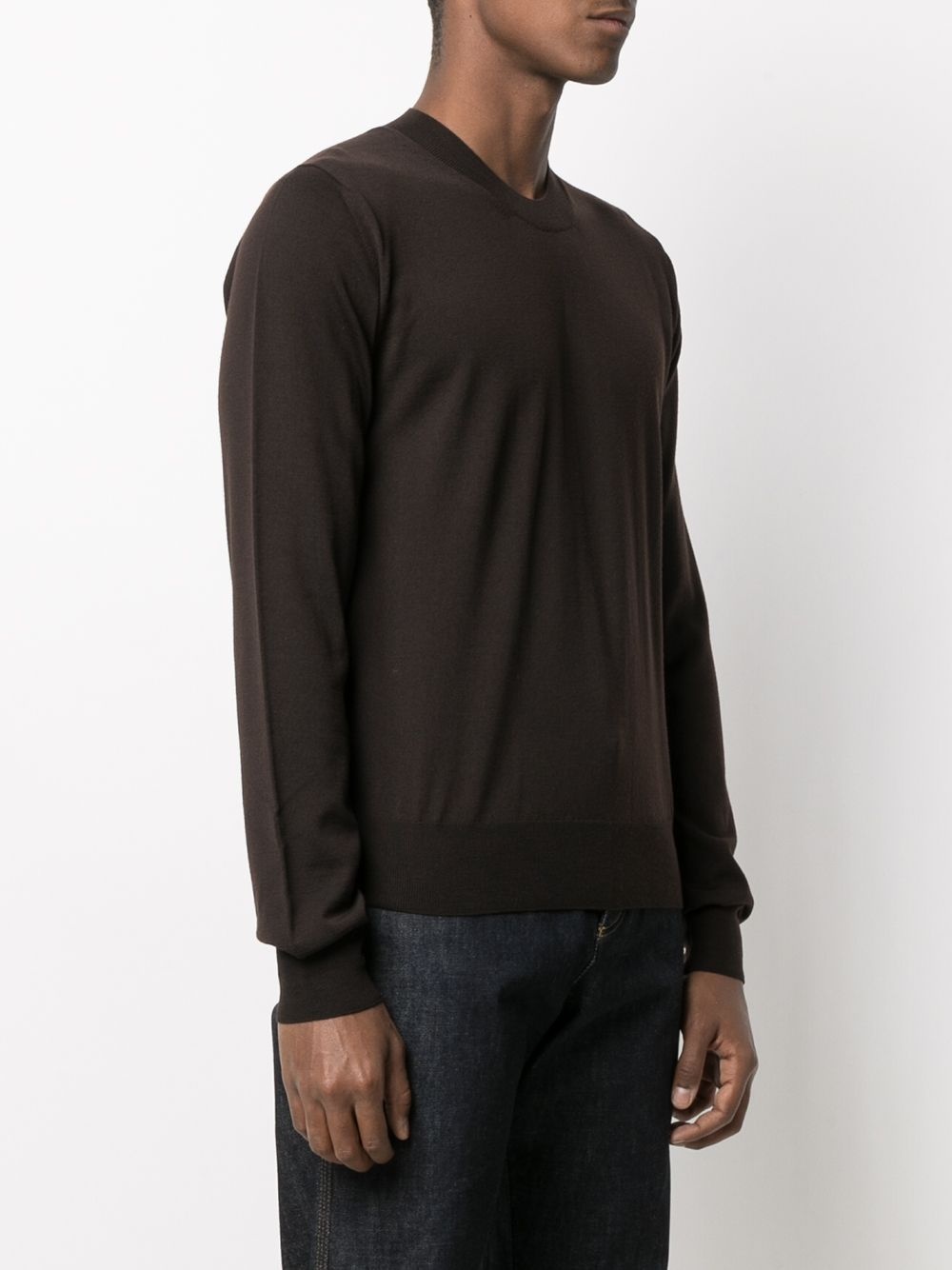 crew neck wool jumper - 3