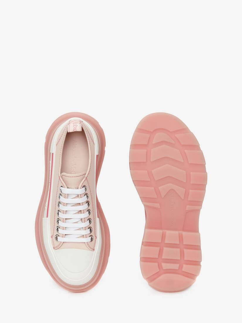 Women's Tread Slick Lace Up in Tea Rose/white - 4