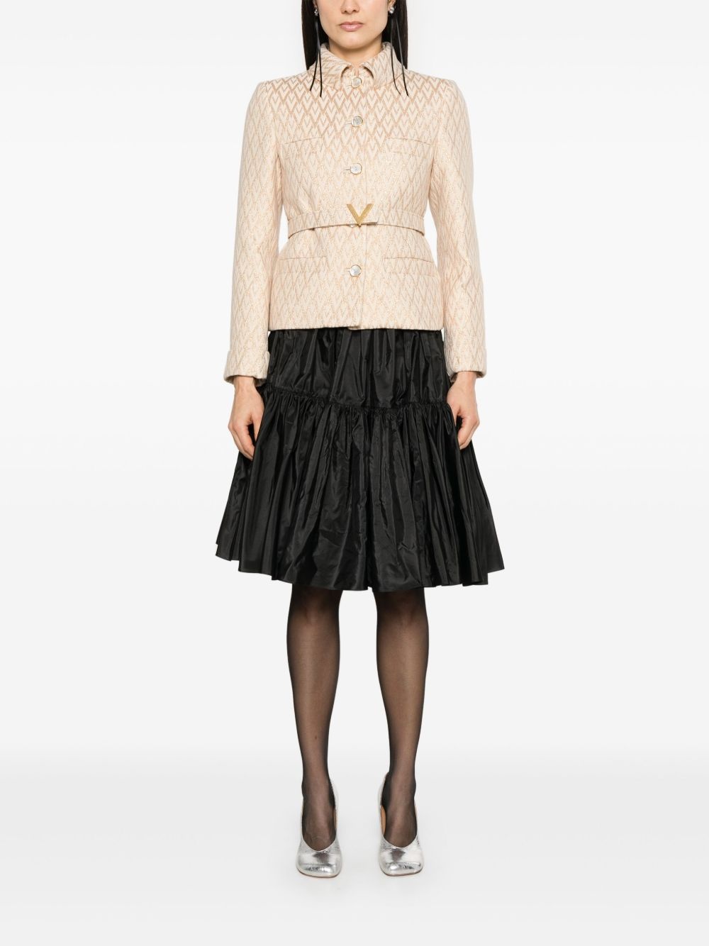 taffeta silk skirt - 2