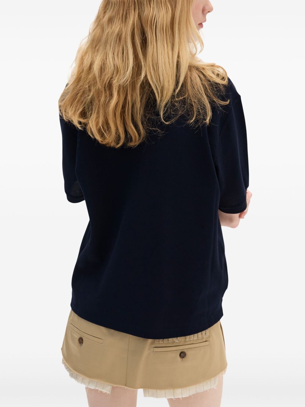 Cotton piqué polo shirt - 4