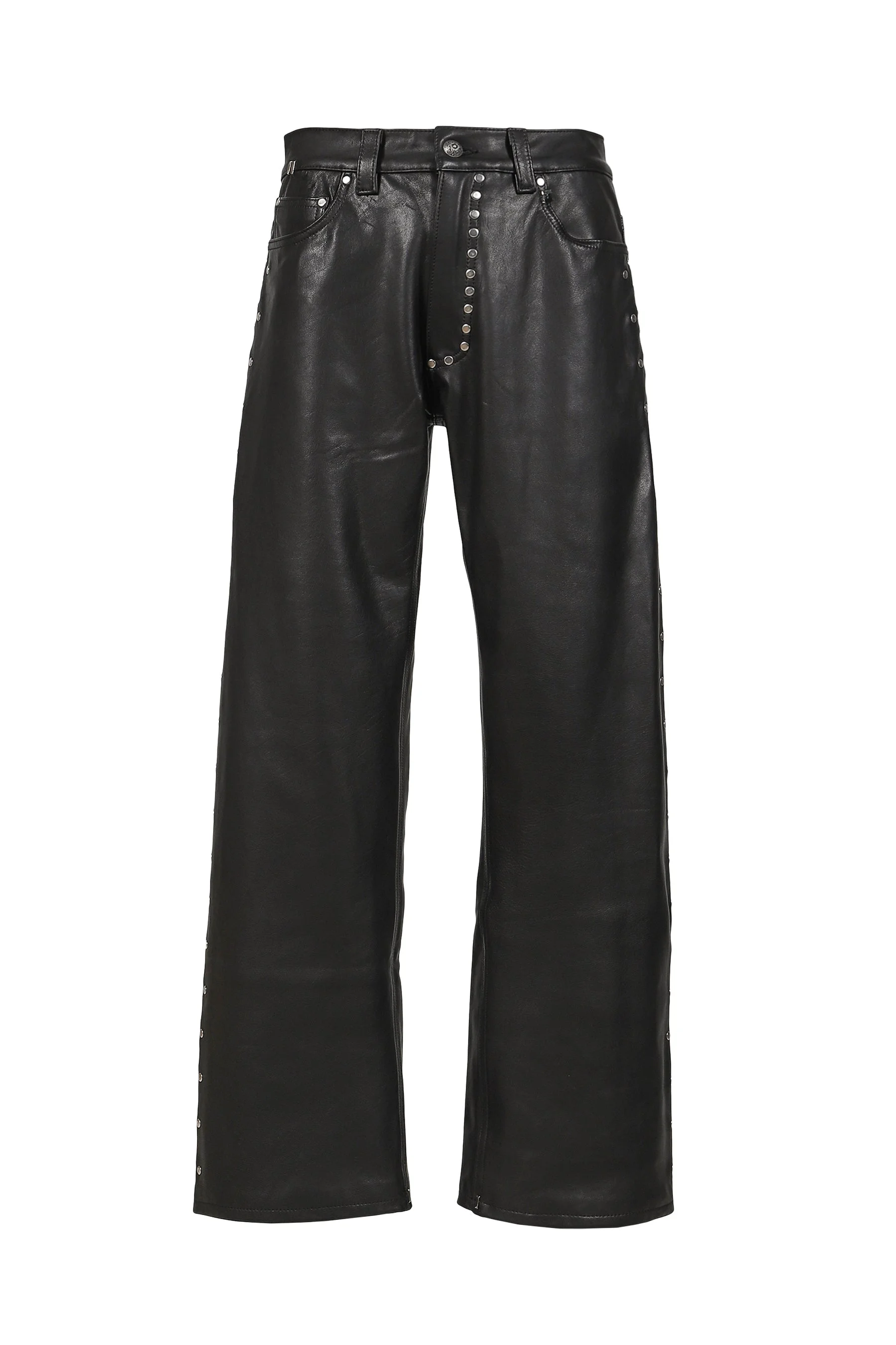 DAVID LEATHER PANTS / BLACK - 1