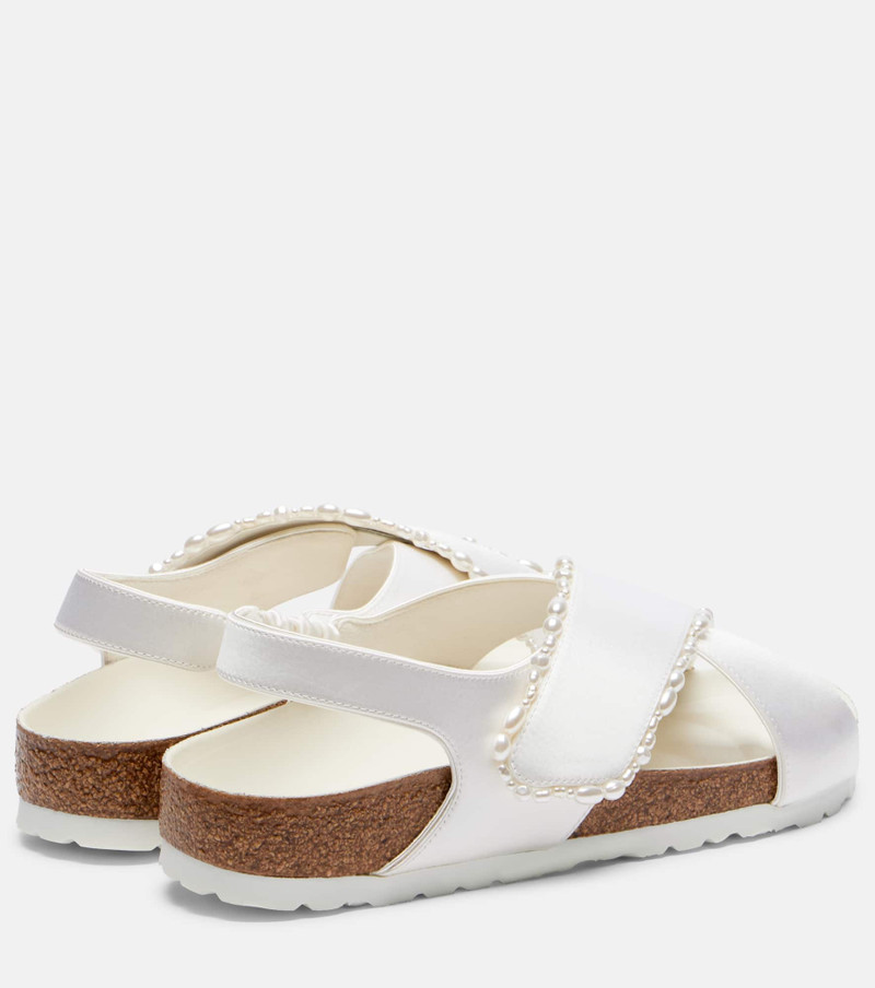 BIRKENSTOCK x Danielle Frankel Tulum embellished satin sandals outlook
