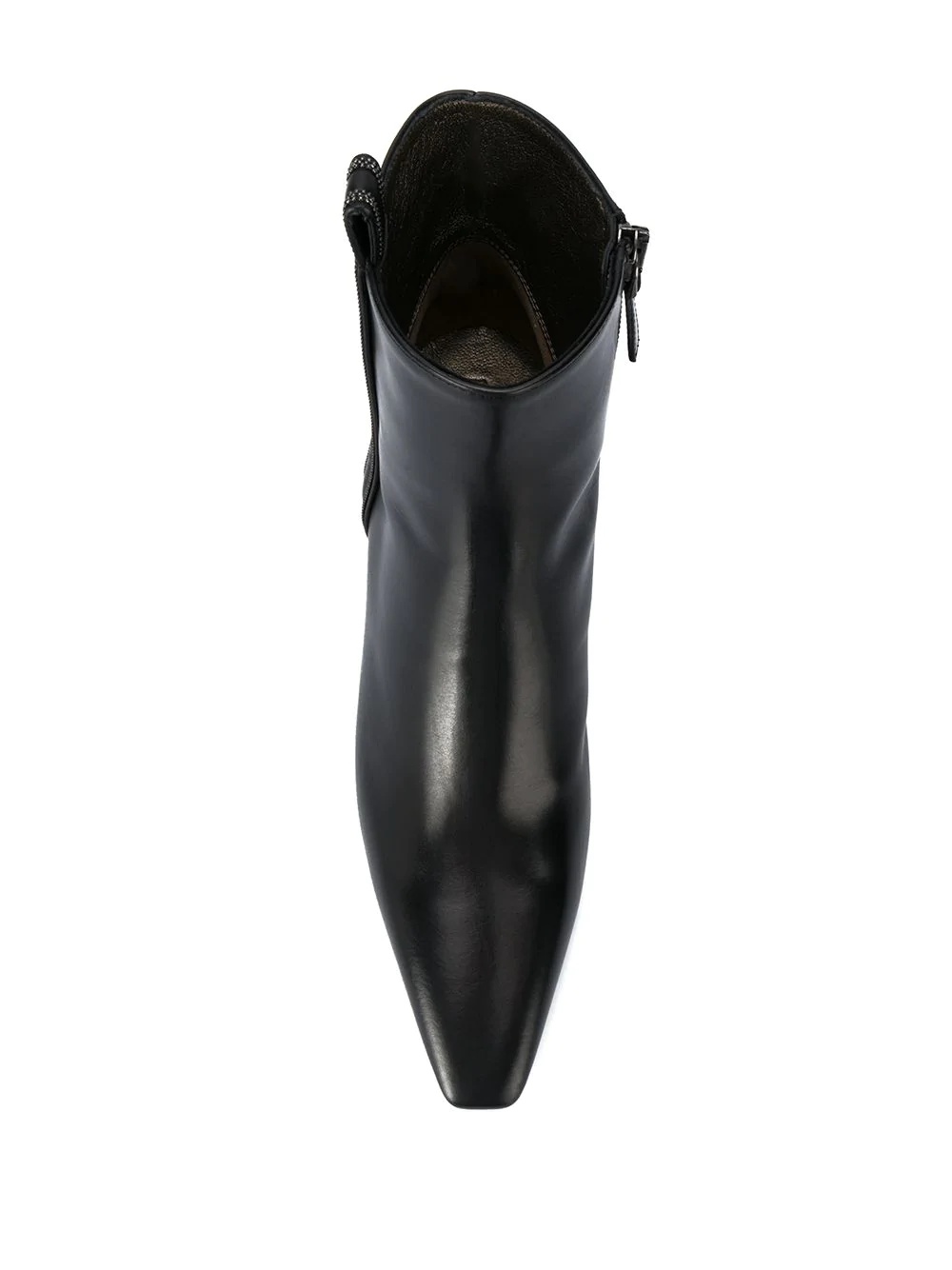 pointed-toe leather boots - 4