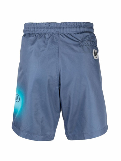 PHILIPP PLEIN logo-print swimming shorts outlook