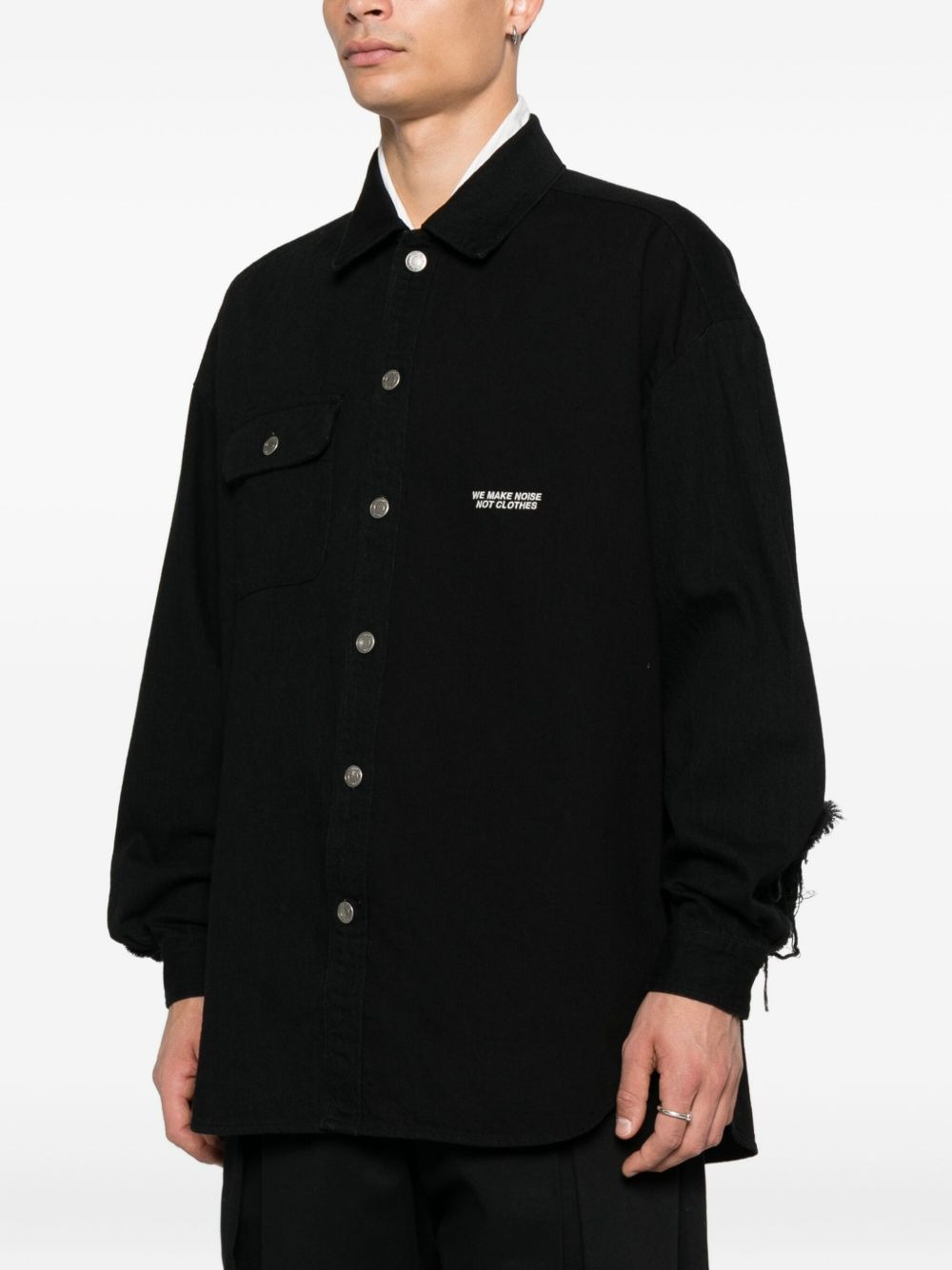 button-fastening shirt - 3