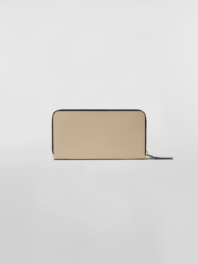 RECTANGULAR ZIP-AROUND WALLET IN SAFFIANO LEATHER - 3