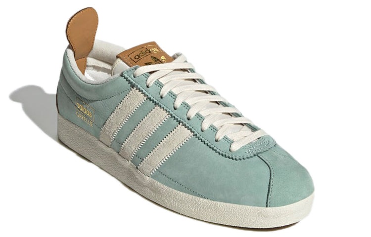 adidas gazelle silver green womens Women's Adidas Gazelle Indoor Shoes - Ash Green/Cloud White/Gum