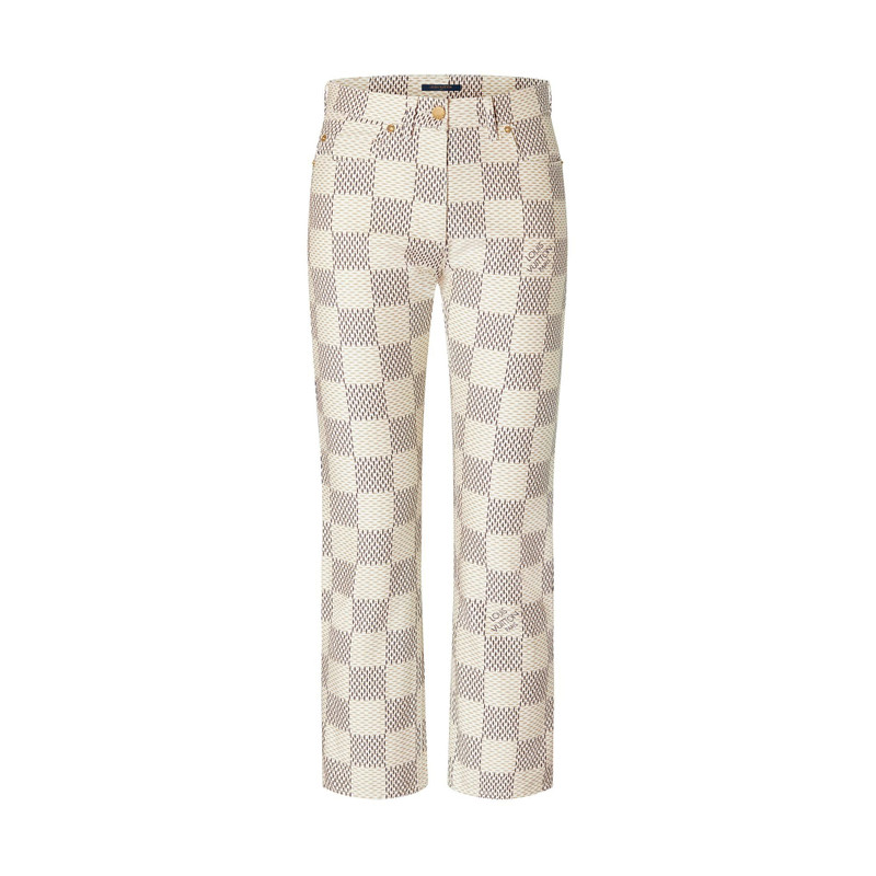 Damier Azur Mid-Rise Jeans 1