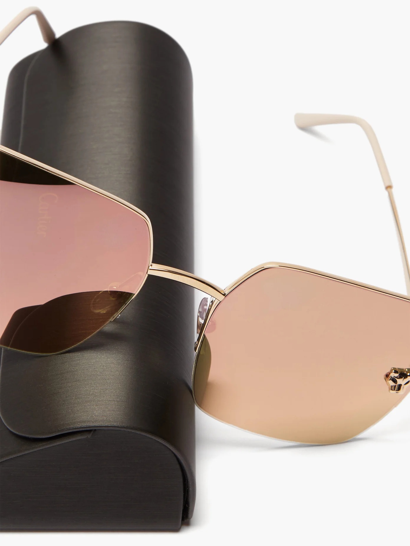 Panthère de Cartier square metal sunglasses - 5