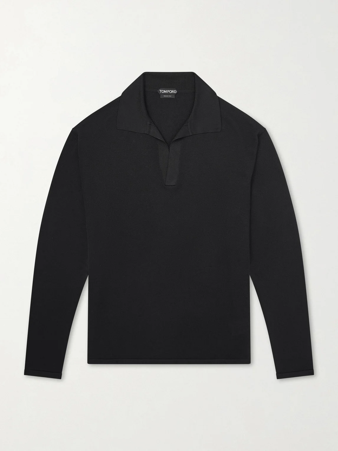 Cashmere and Silk-Blend Polo Shirt - 1
