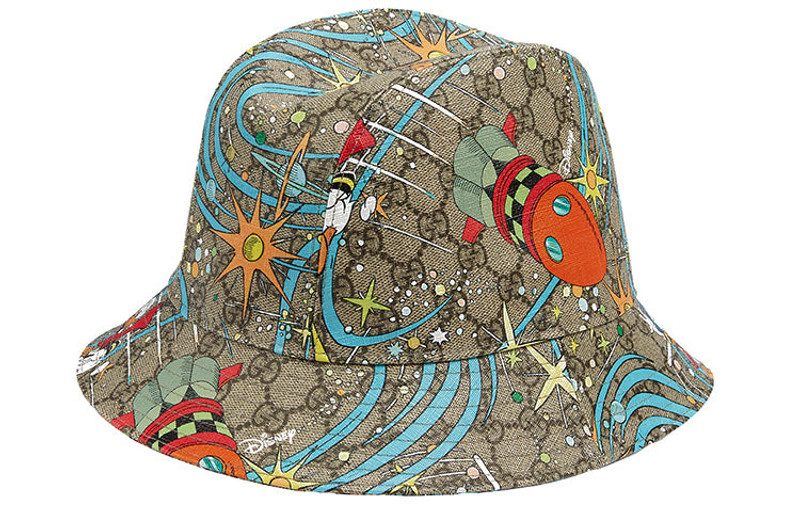 GUCCI Gucci x Disney Donald Duck Bucket Hat 'Beige Brown' 648844-4HACS-8465 outlook