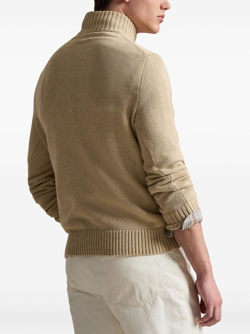 zipped long-sleeved sweater 4