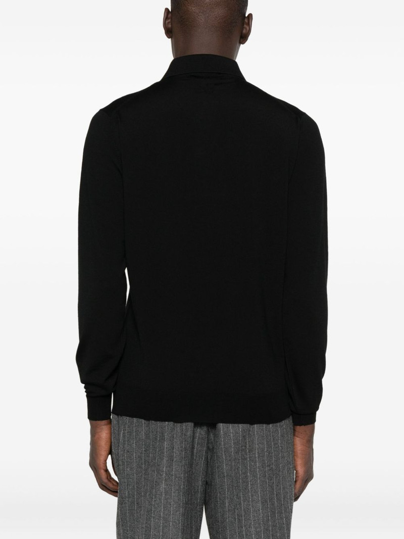 long-sleeve wool polo shirt 3