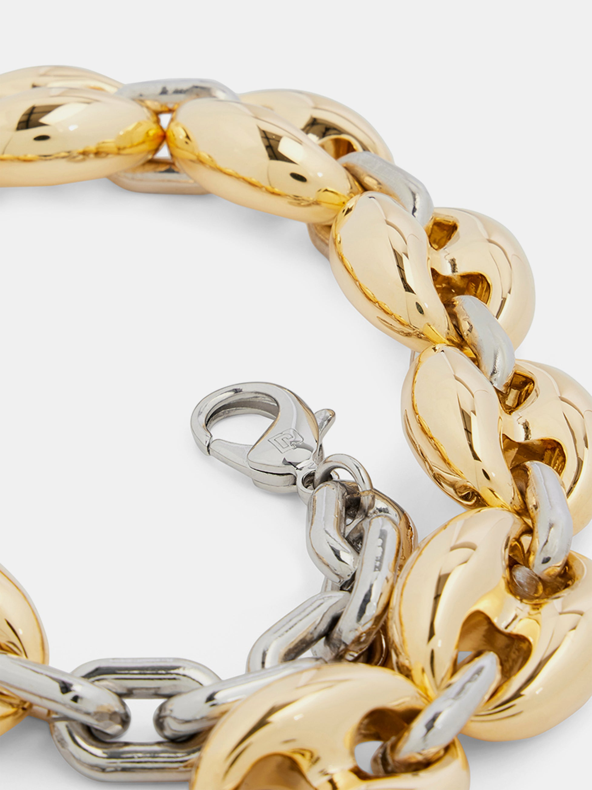EIGHT CHUNKY GOLD/SILVER EIGHT NECKLACE - 4