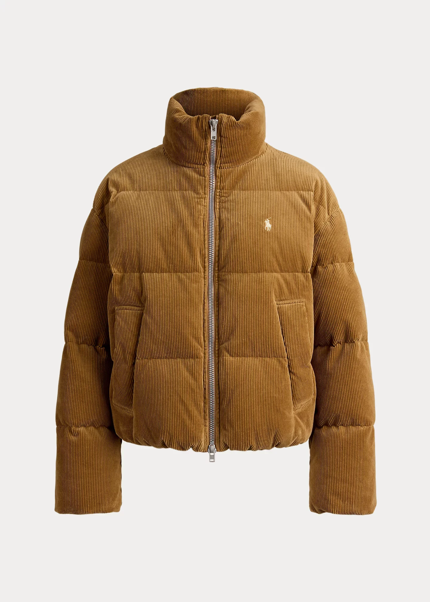 Corduroy Down Puffer Jacket - 1