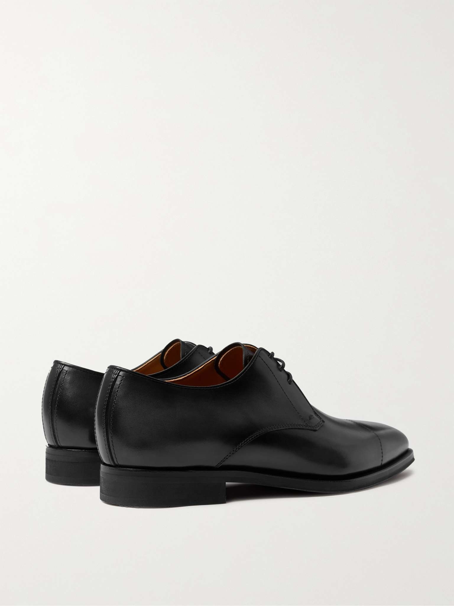 Cap-Toe Venezia Leather Derby Shoes - 5