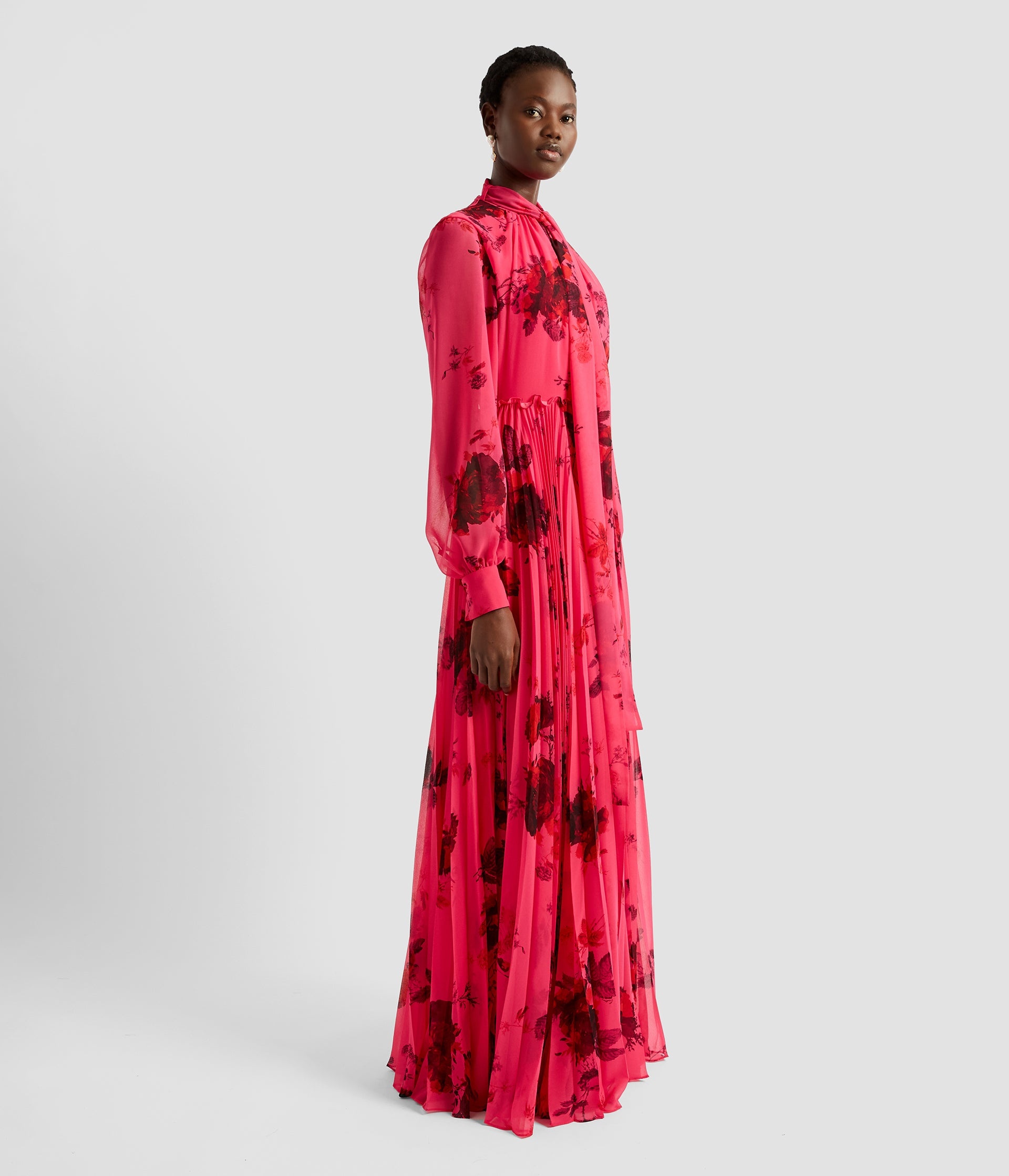 BLOUSON SLEEVE GOWN - 4