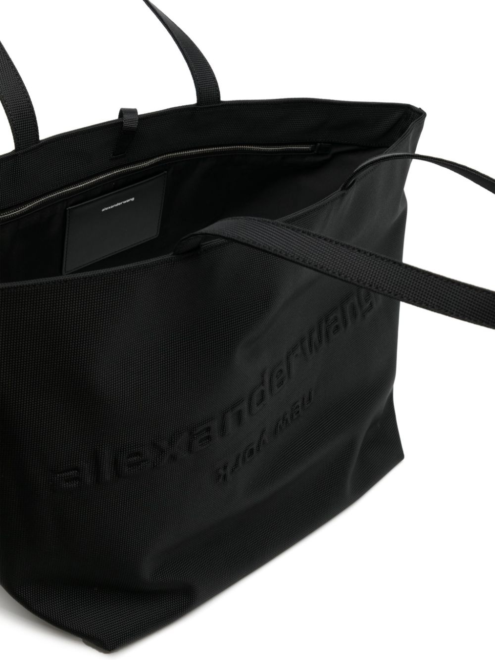 Punch logo-embossed tote bag - 5