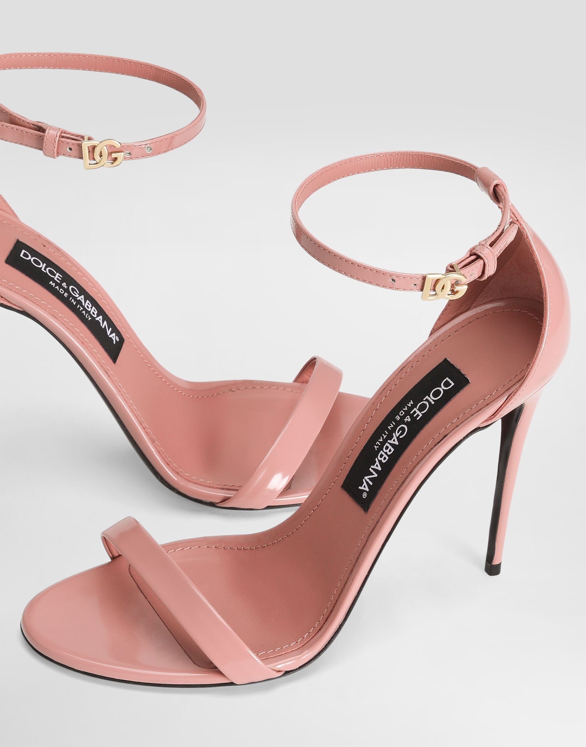 Polished calfskin sandals - 4