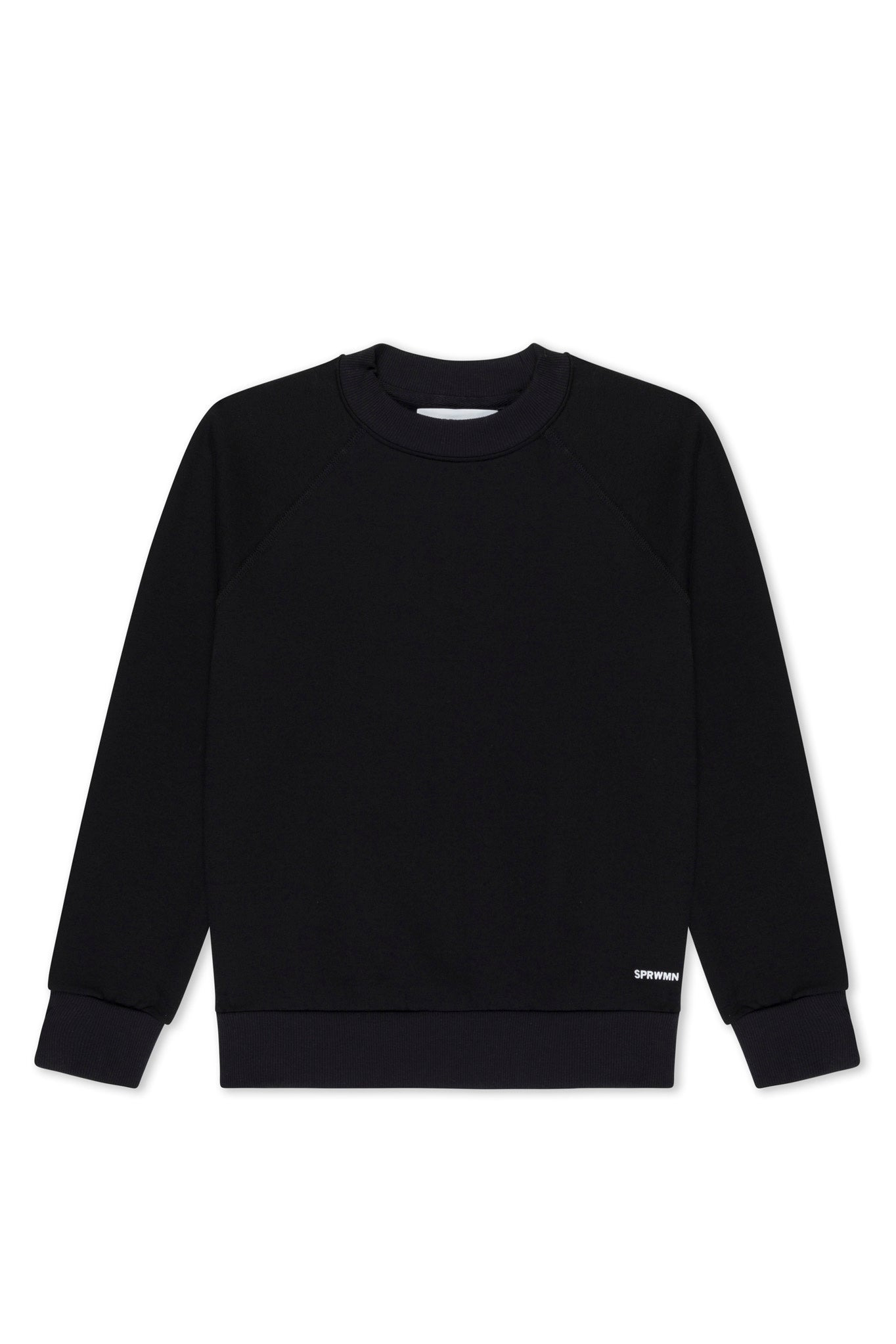 BLACK SHRUNKEN RAGLAN SWEATSHIRT - 5
